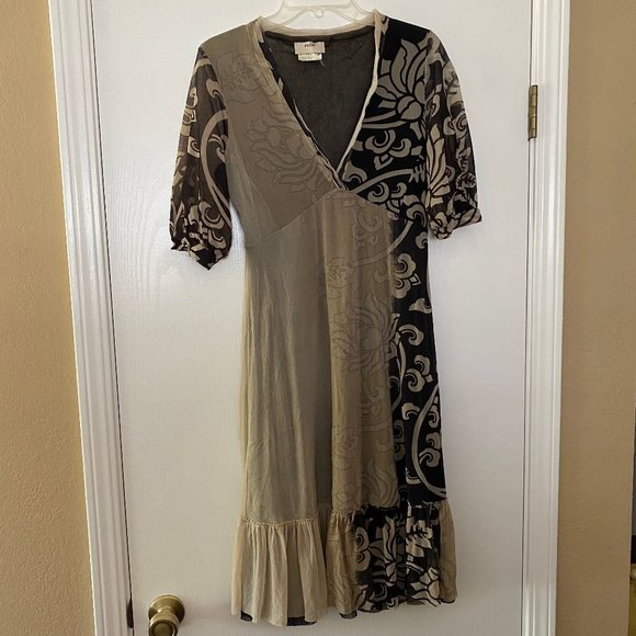 fuzzi by jean paul gaultier short sleeve dress - Picture 1 of 5